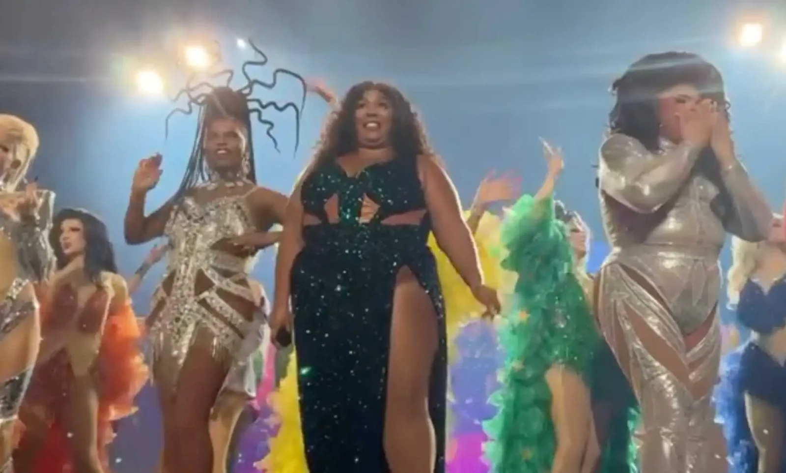 Lizzo Stands with Drag Performers in Tennessee Concert