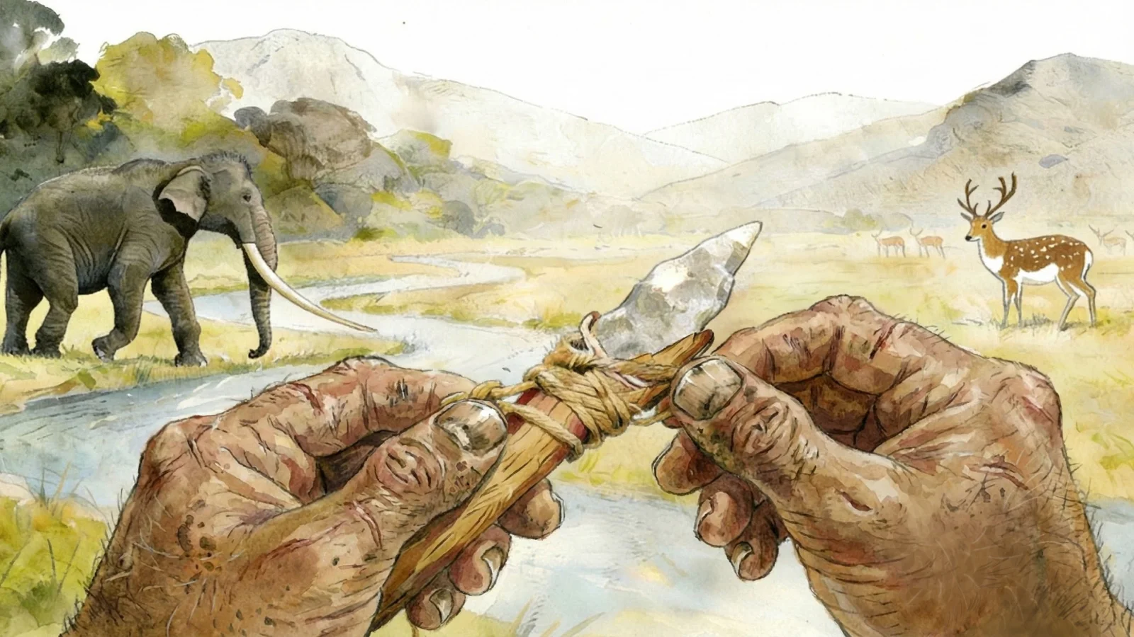 Ancient Chinese Tools Reveal Early Hafted Technology, Hinting at Diverse Hominins in East Asia