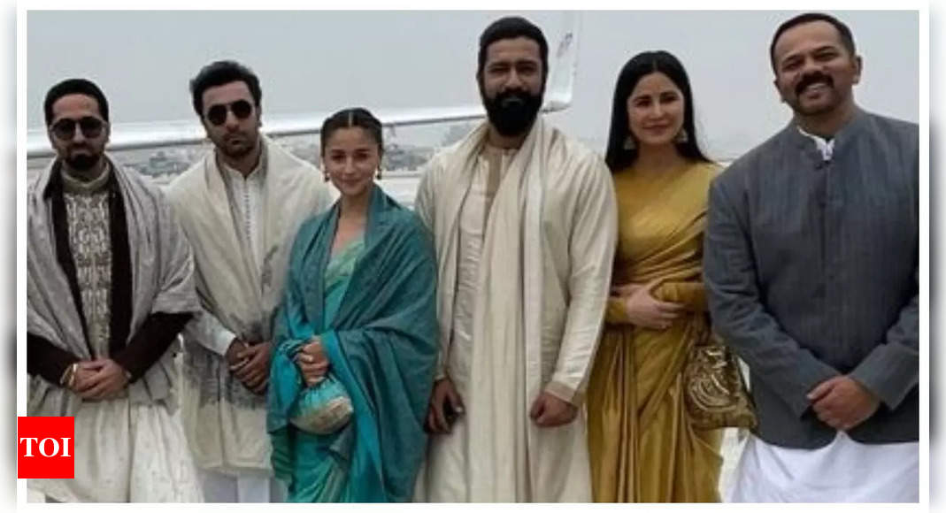 Featured image for Celebrities Grace Ram Mandir Inauguration in Traditional Attire