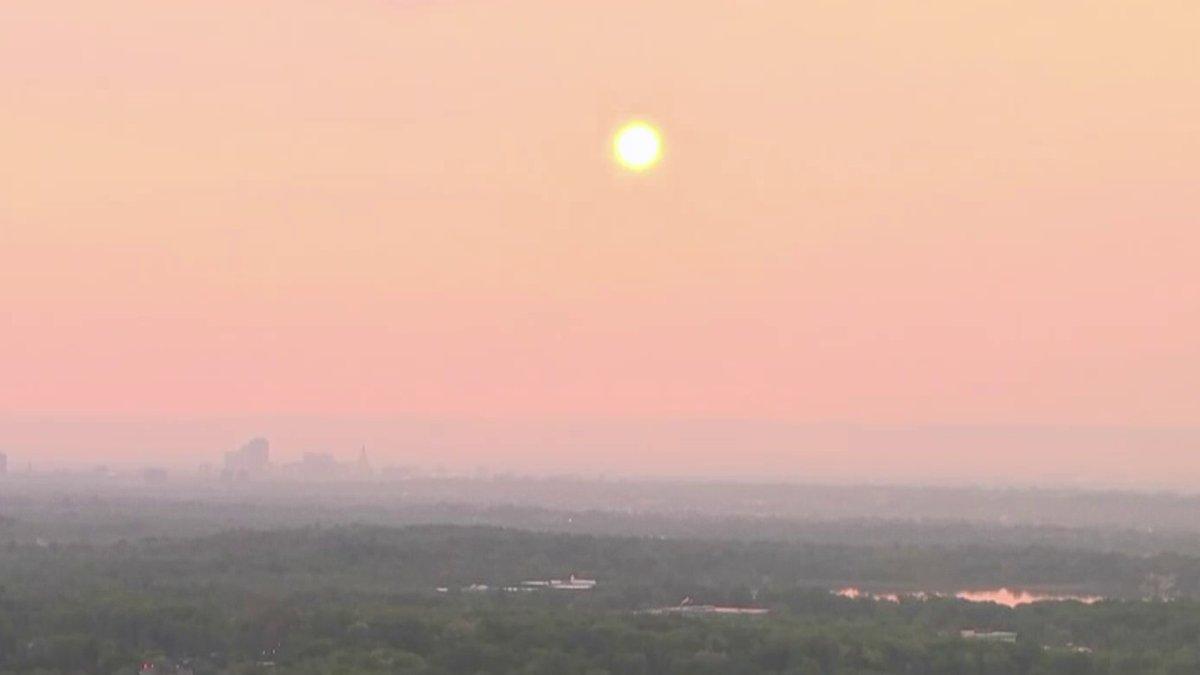 Wildfires in Canada Cause Hazy Skies Across Northeastern US