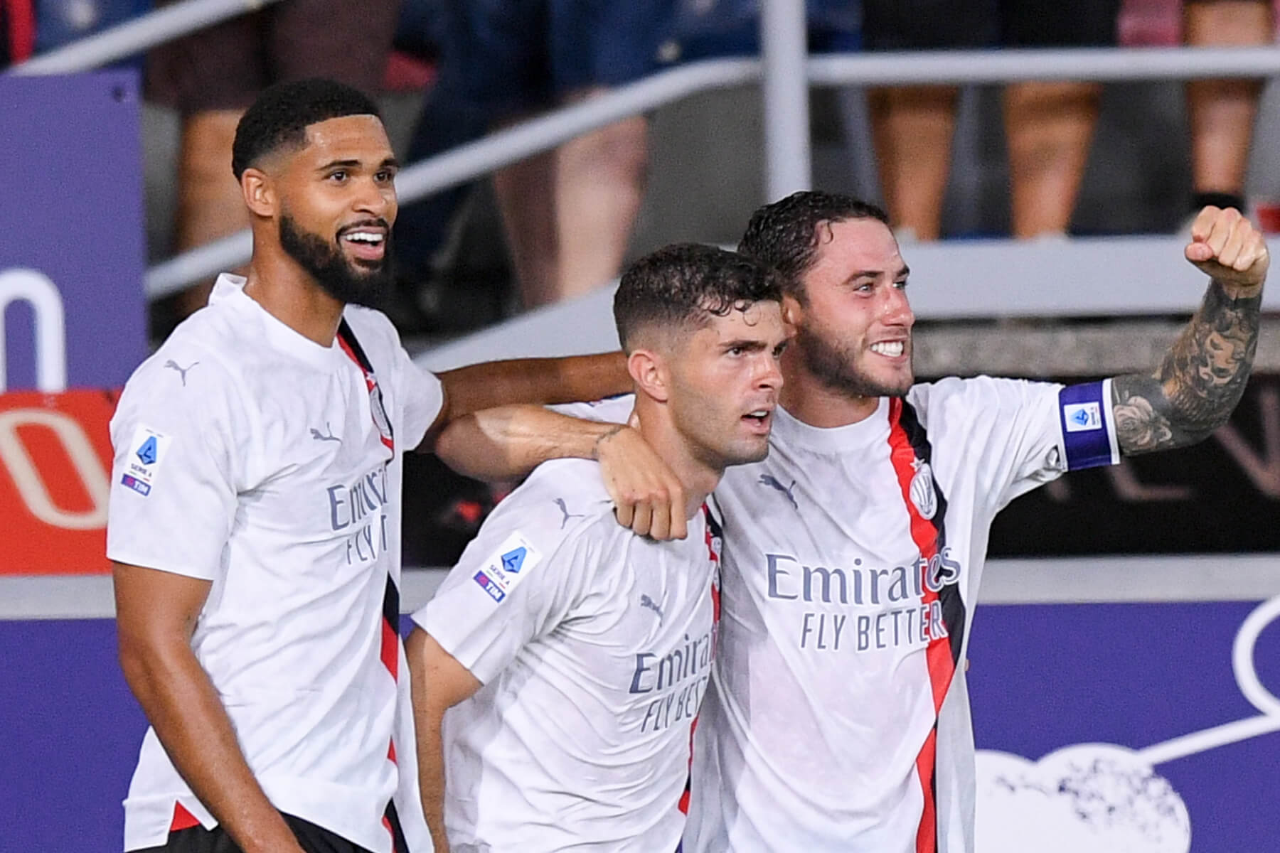Featured image for Christian Pulisic Shines in Serie A Debut as AC Milan Triumphs over Bologna