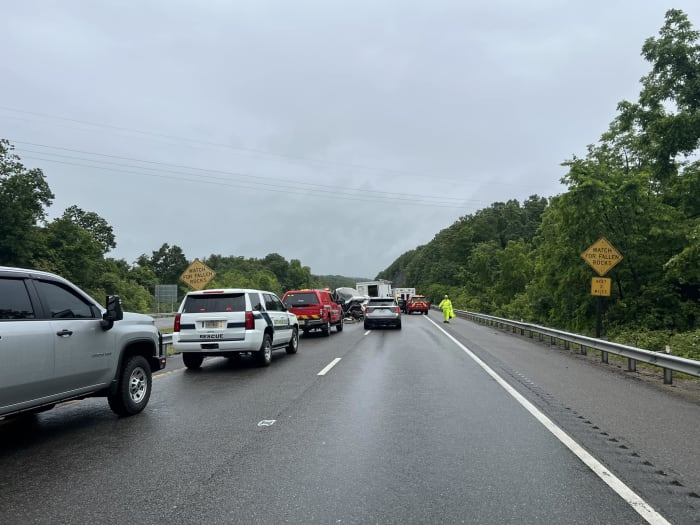 Multiple crashes cause delays on I-81 in Virginia.