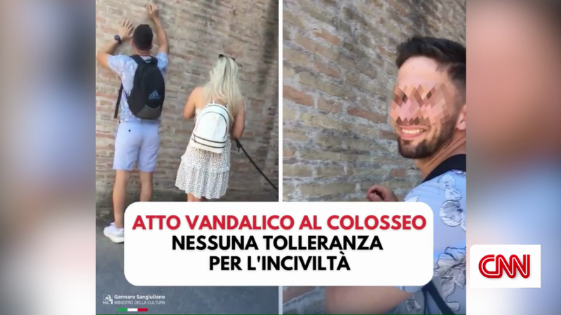 Tourist from Britain identified as culprit in Colosseum graffiti incident