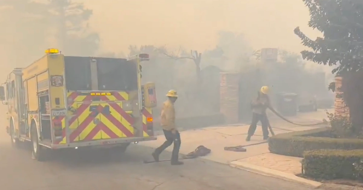 Wind-Driven Wildfire Forces Mass Evacuations in Southern California