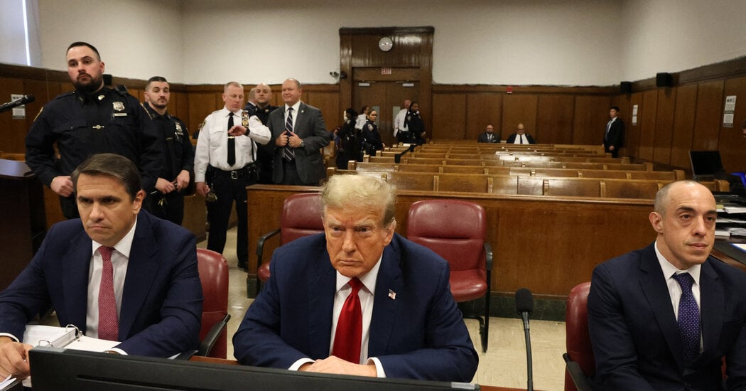 Featured image for "Trump's Manhattan Criminal Trial: A Day of Weariness and Thin Crowds"