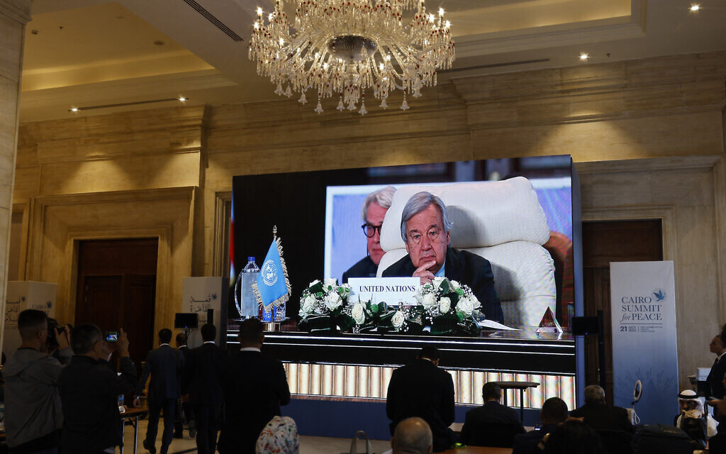 "UN and Arab Leaders Unite to Call for Peaceful Resolution to Israel-Hamas Conflict"