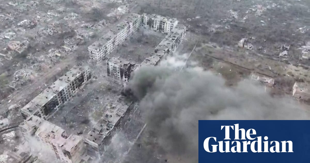 Bakhmut in Ruins: Drone Footage Reveals Devastation from Russian Army's Attack.