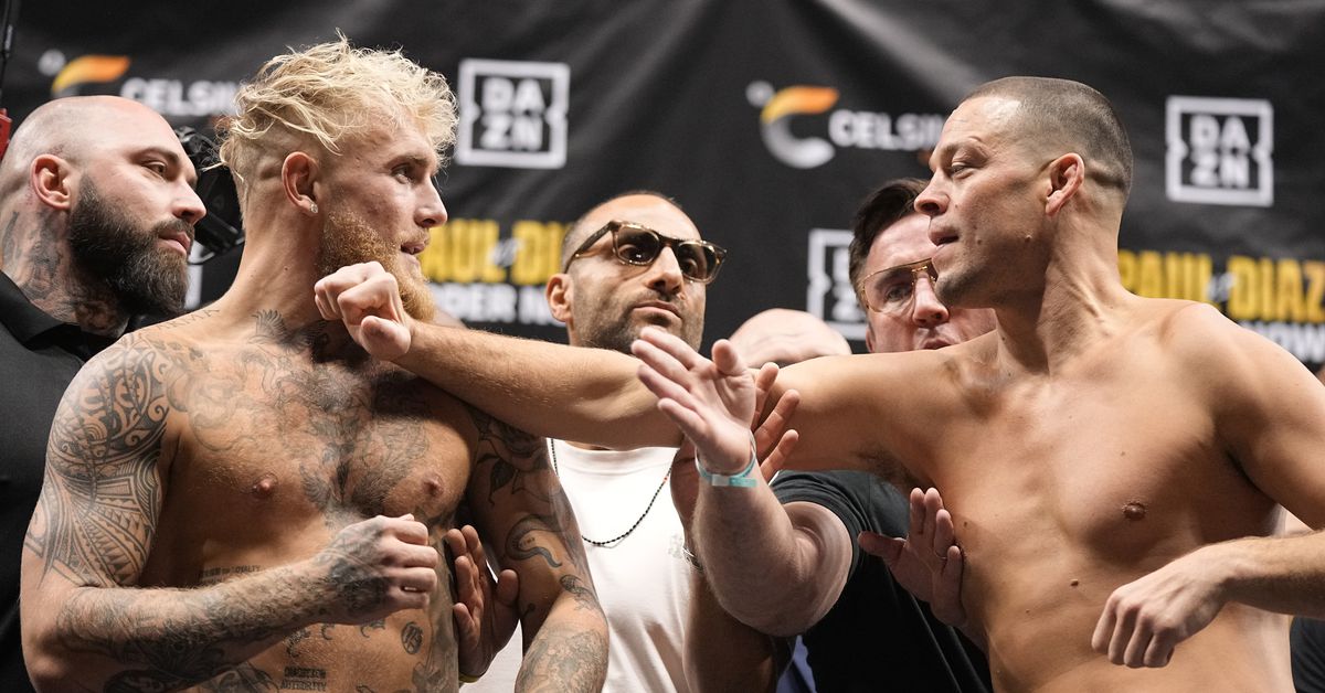"Jake Paul vs. Nate Diaz: Live updates, predictions, bets, and faceoff drama"