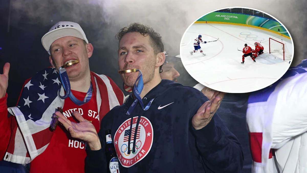 Tkachuk Brothers Break Down Hughes' OT Gold-Winning Goal for Team USA