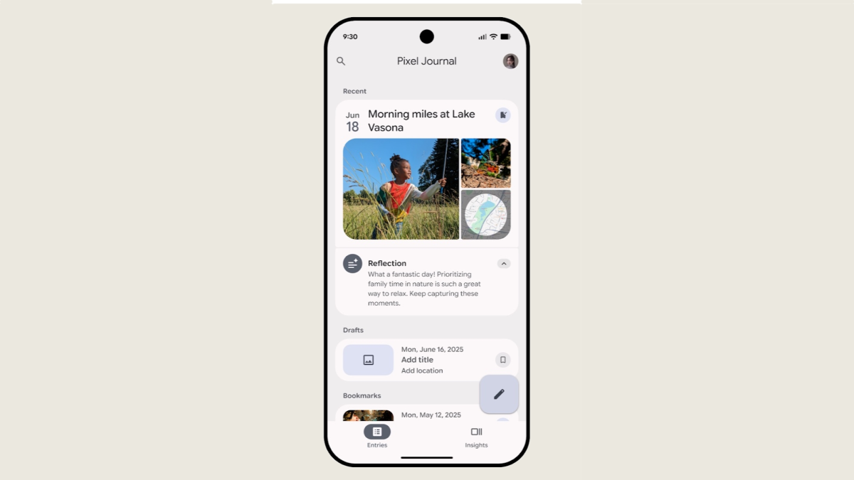 Featured image for Google Unveils New Pixel Journal App