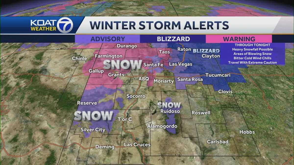 "Winter Storm Brings Blizzard Warnings and Hazardous Road Conditions to New Mexico"