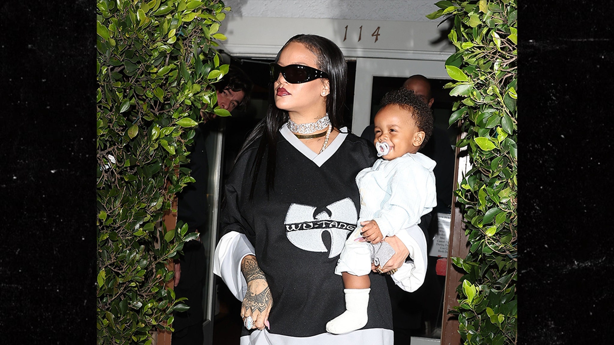 Featured image for Rihanna and A$AP Rocky's Family Night Out with Son and Baby Bump