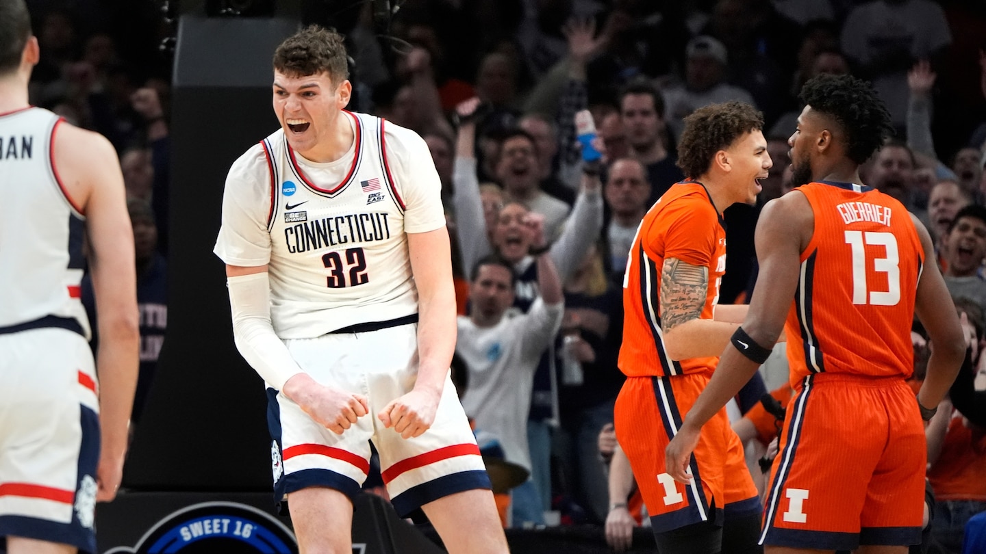 Featured image for "Connecticut Dominates Illinois with 30-0 Run, Secures Final Four Return"