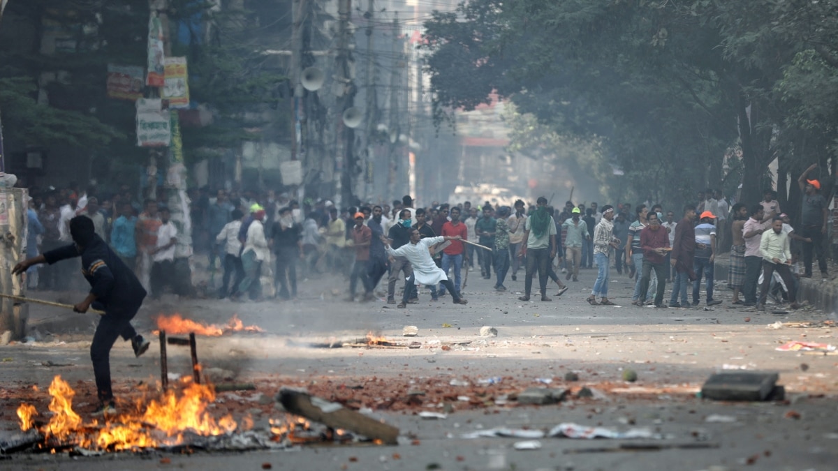 Protests Turn Violent in Bangladesh as Calls for PM's Resignation Intensify