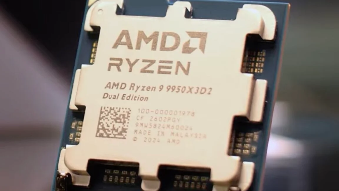 AMD’s Ryzen 9 9950X3D2 Dual Edition Packs 208MB Cache Across Two Dies