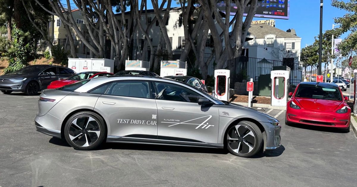 Lucid's Supercharger Test Drive Offer Sparks Controversy Among Tesla Fans