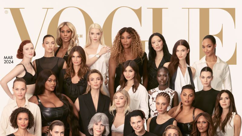 Featured image for "Edward Enninful's Legendary Final Issue: 40 Iconic Women Grace British Vogue Cover"