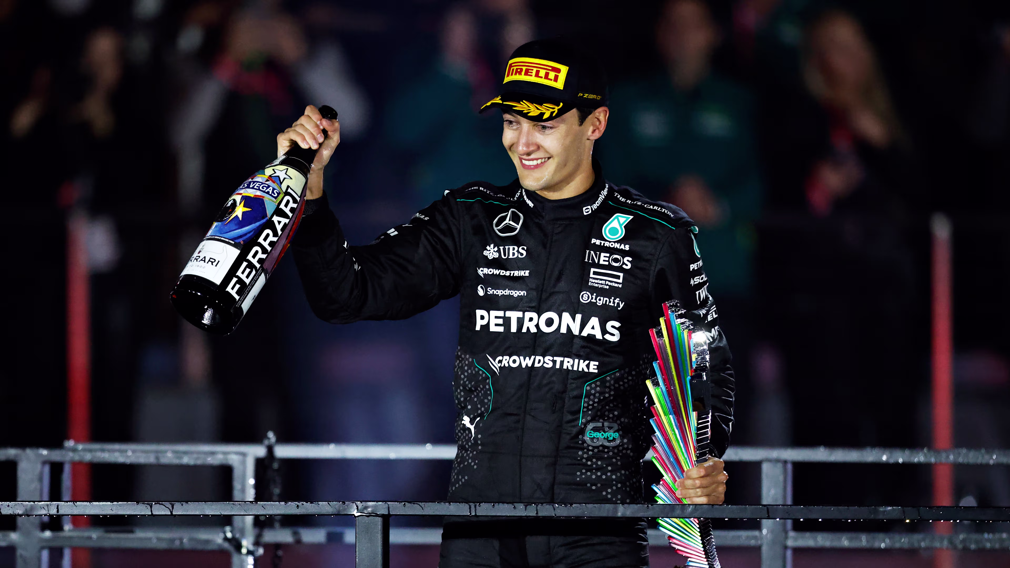 Featured image for Russell Shines in Las Vegas with Pole and Race Victory