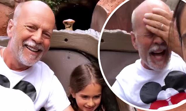 Featured image for Bruce Willis, 68, finds joy at Disneyland despite dementia battle.