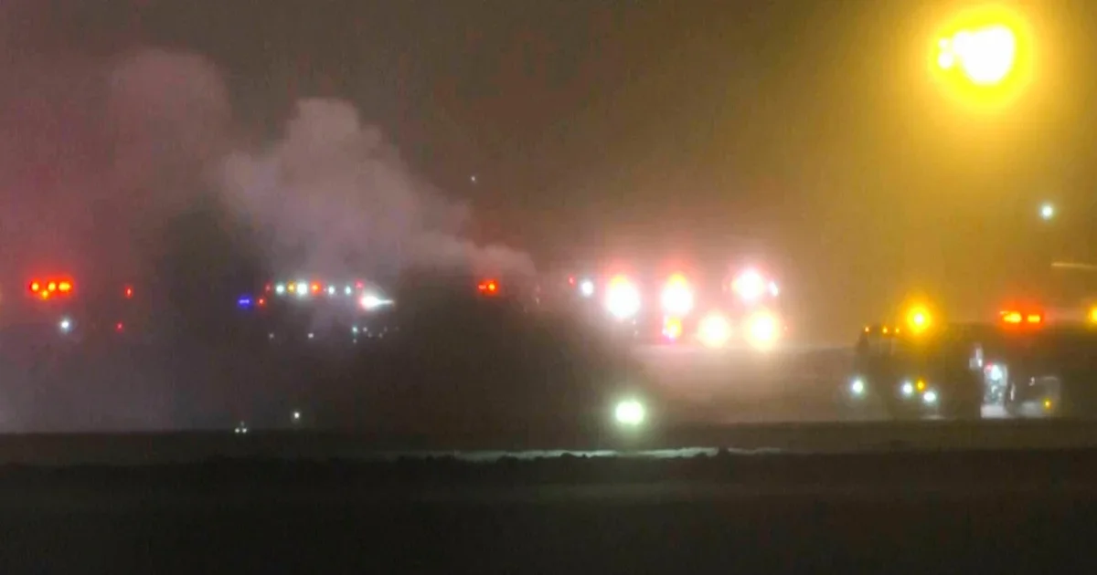 Eight aboard private jet crashes on takeoff in Bangor during winter storm