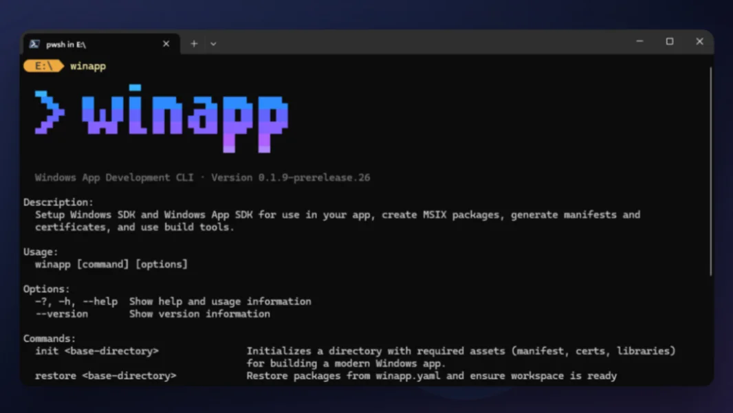Microsoft launches Windows App Development CLI to streamline cross-framework Windows apps
