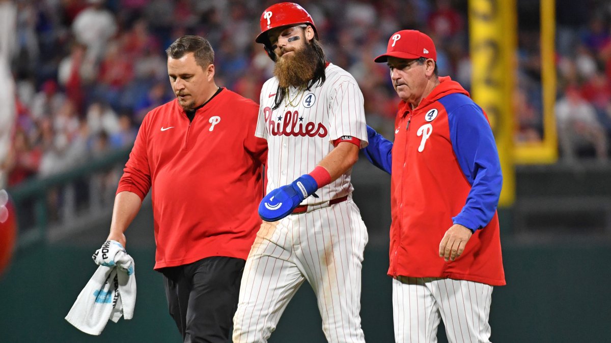 Featured image for Brandon Marsh Injures Hamstring as Phillies Fall to Cardinals in Extra Innings