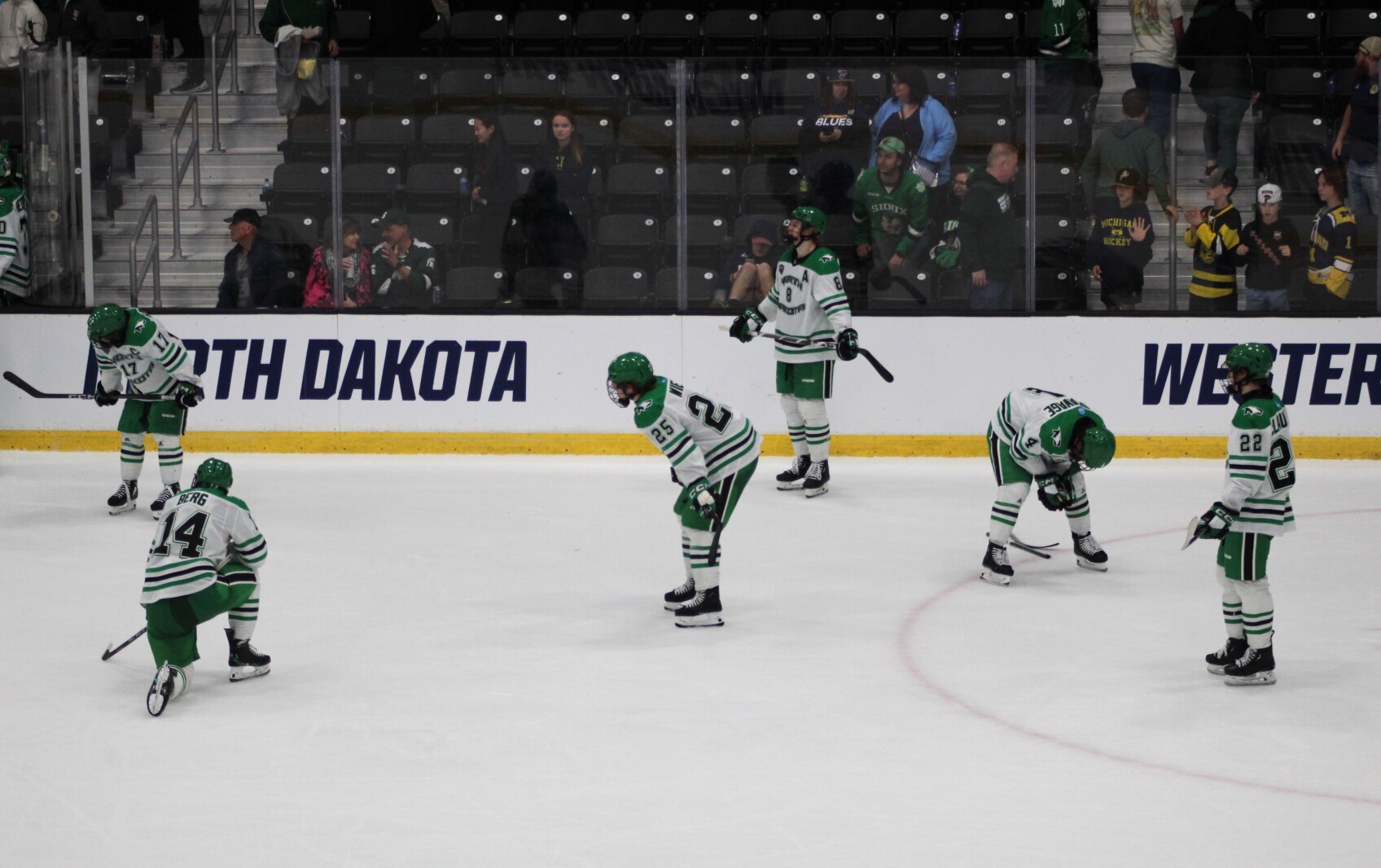 Featured image for "Emotional UND Captain Riese Gaber Reflects on Final Game: 'I Owe Everything to the Program'"