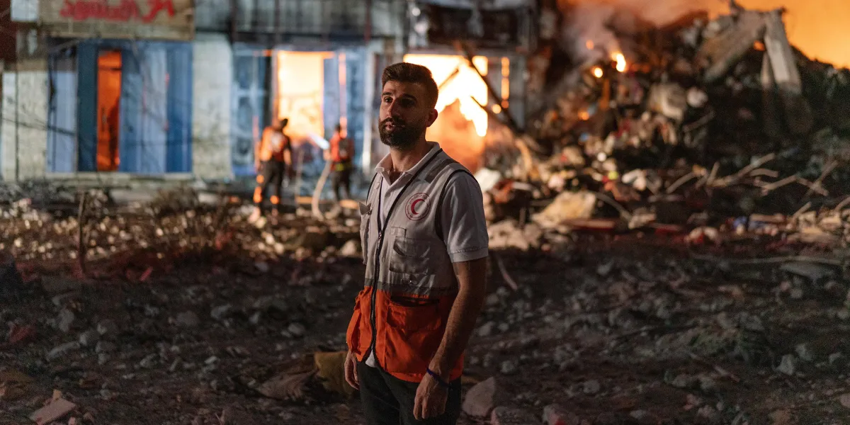 "Violence and Humanitarian Crisis: Palestinian Aid Workers Under Fire in Gaza"