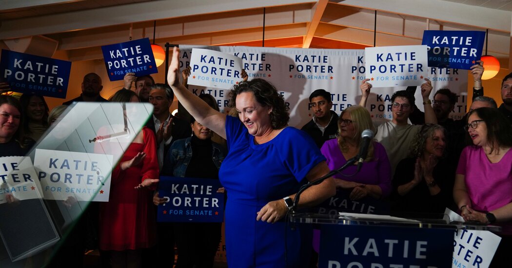Featured image for "Katie Porter's Senate Bid: From Rising Star to Concession Speech Controversy"