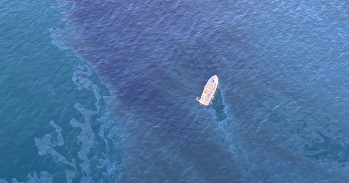 Featured image for "Coast Guard Investigates Suspected Oil Spill Off Southern California's Huntington Beach Coast"