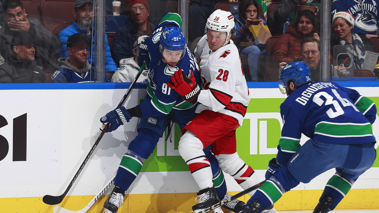Featured image for Carolina Hurricanes Face Fourth-Straight Loss in Vancouver Road Trip Struggles