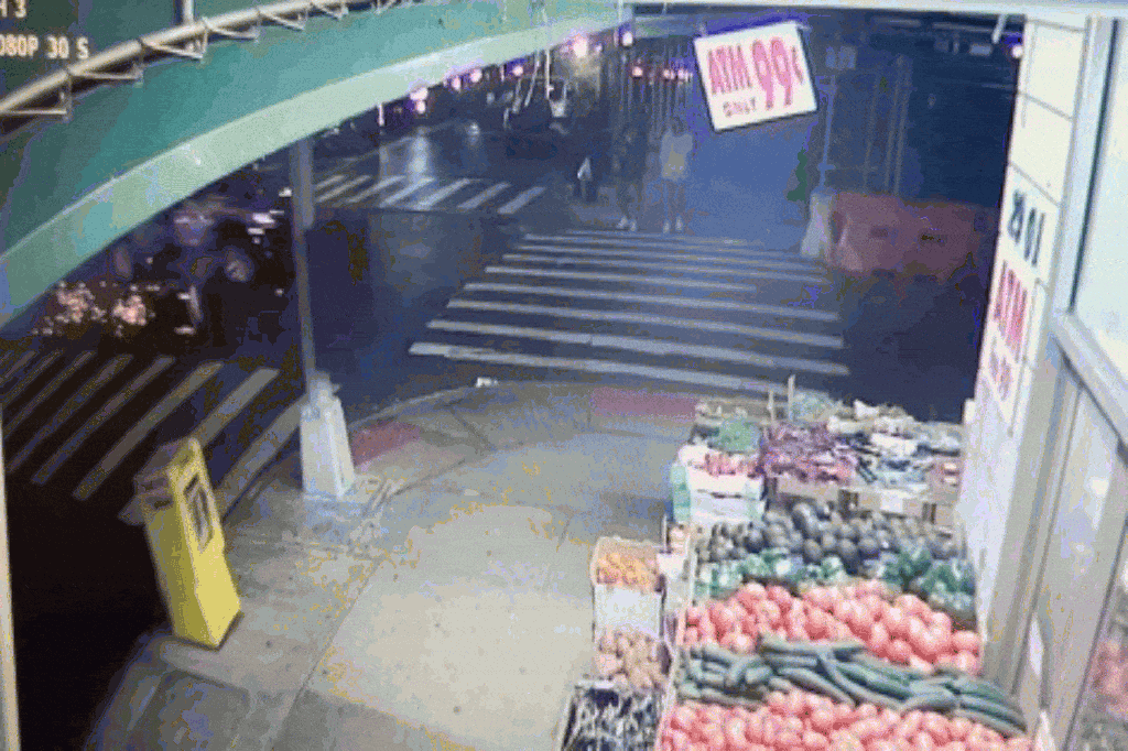 Shocking Video Captures Hit-and-Run Driver Launching Victim into Queens Store