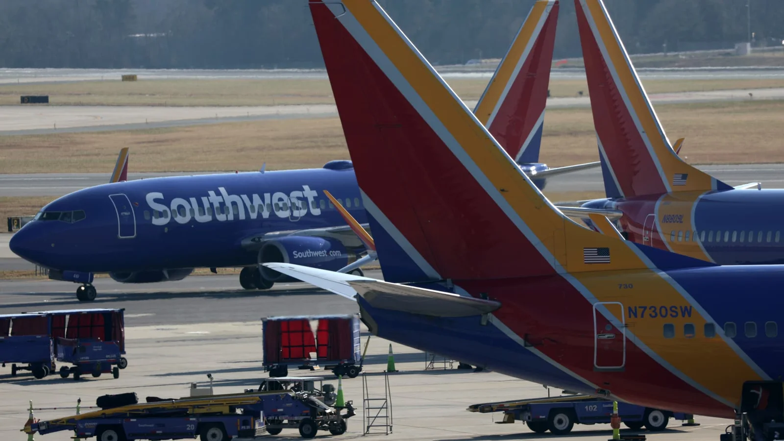 Southwest Airlines experiences nationwide flight disruptions due to technical issues.
