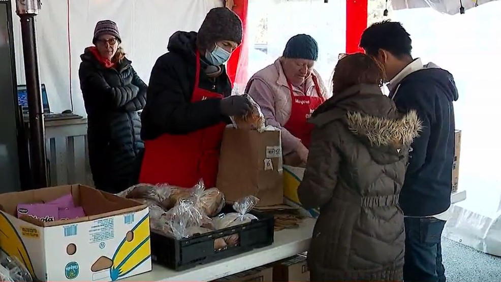 Featured image for Food pantries across the US experience surge in demand as pandemic-era SNAP benefits come to an end.