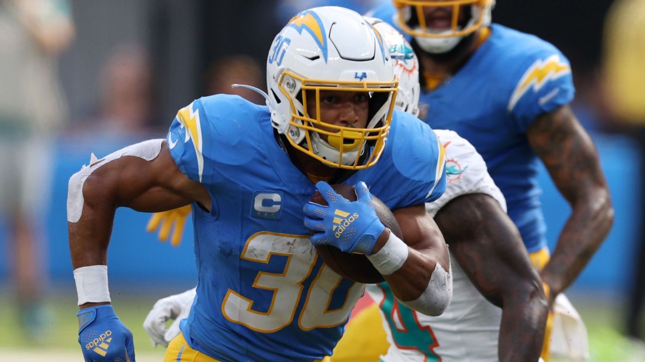 Injury Concerns Surround Chargers' Austin Ekeler Ahead of Sunday's Game