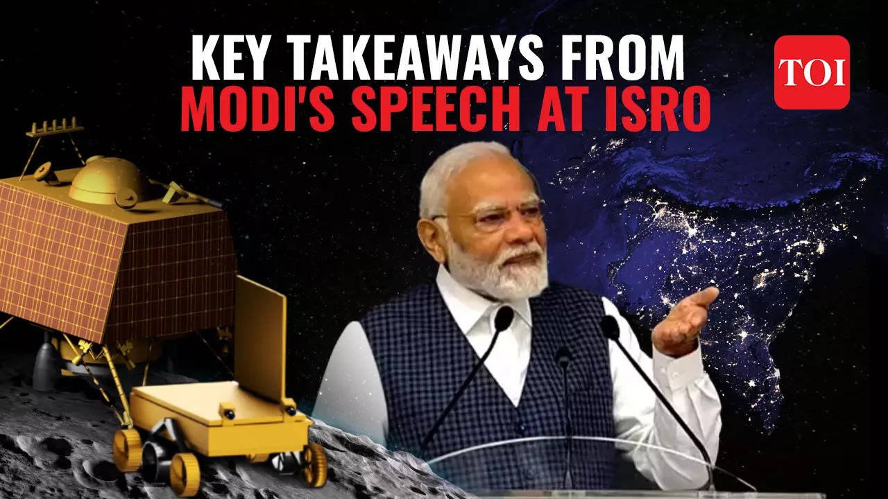 "PM Modi's Emotional Visit to ISRO: Top 10 Moments and the Naming of Chandrayaan-3's Landing Point"