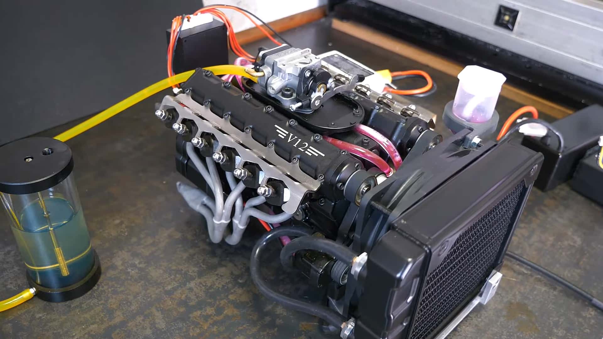 Featured image for Mesmerizing Sounds: Small-Scale V12 Engine Hits 11,500 RPM