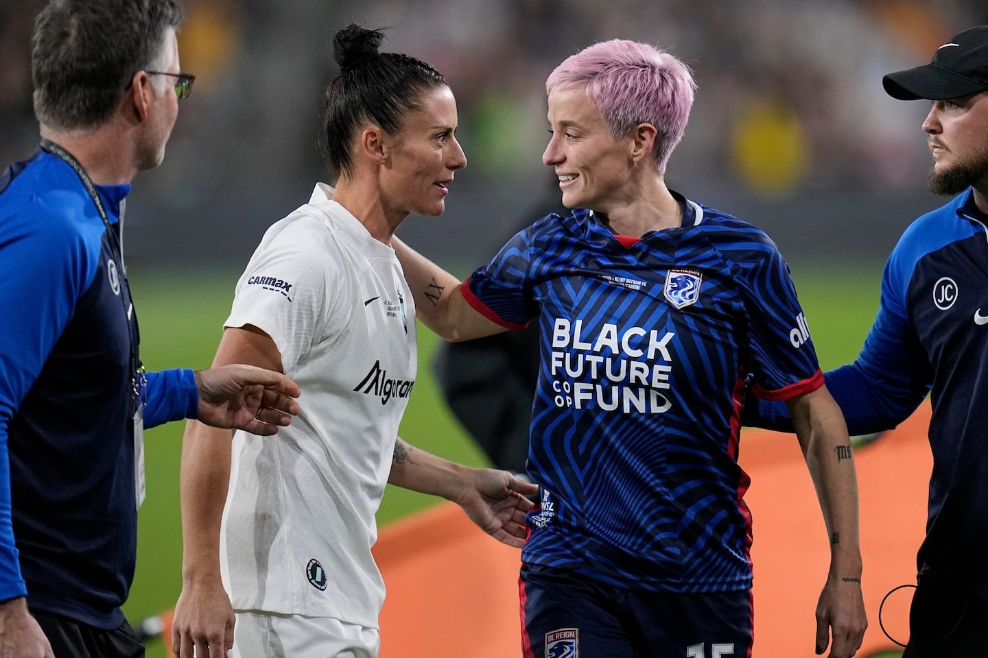 Featured image for Gotham FC Claims NWSL Title as Megan Rapinoe's Farewell Ends Abruptly