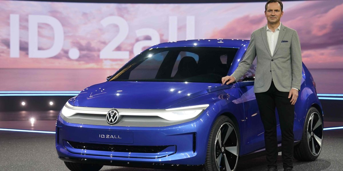 Volkswagen's Affordable Electric Car Unveiled, Competing with Tesla's Model 3.