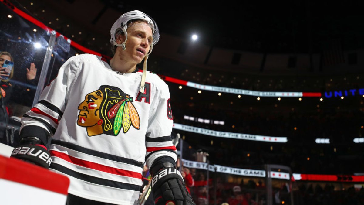Featured image for "Patrick Kane's Highly Anticipated Return to Chicago: A Hero's Welcome and Near OT Winner"