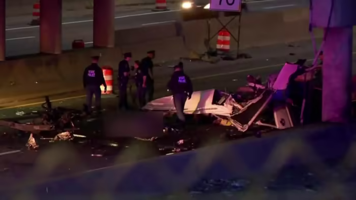 Fatal single-car crash on I-96 in Detroit claims 4 lives.
