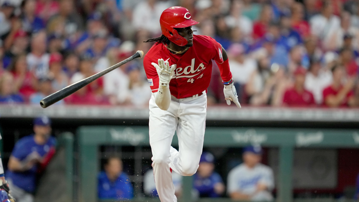 Featured image for Reds' top prospect Elly De La Cruz impresses in MLB debut.