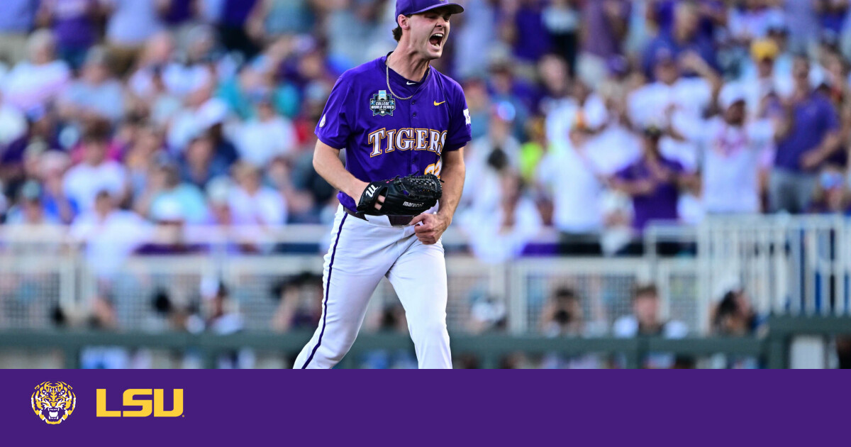 Featured image for Kade Anderson's Shutout Propels LSU to CWS Finals Lead