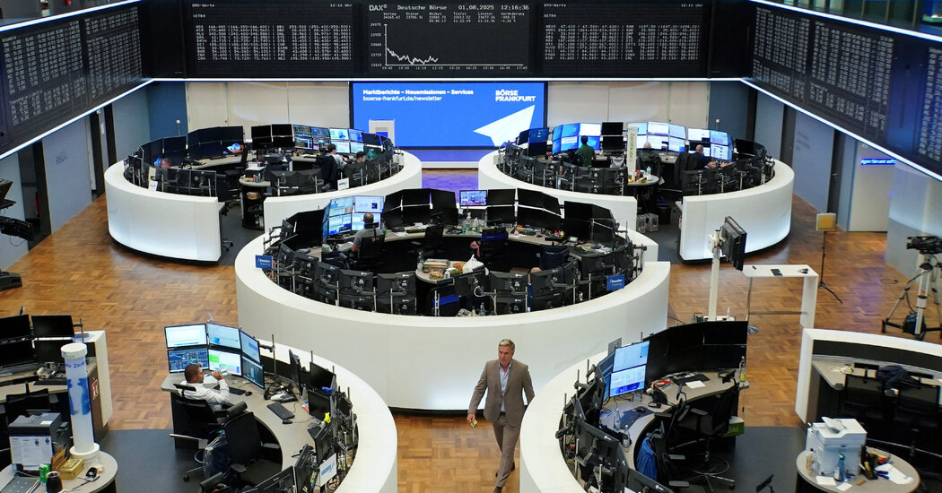 US Markets Drop as Job Growth Slows and Trump Imposes New Tariffs