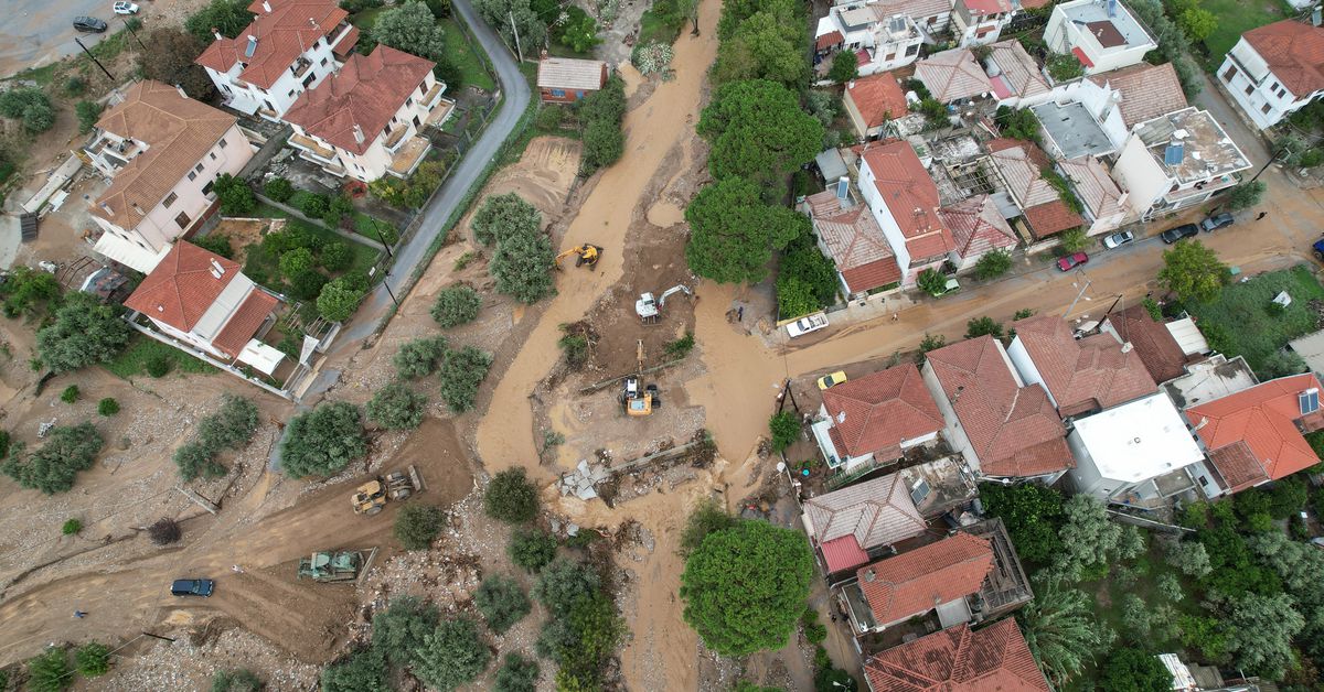 "Central Greece Braces for More Devastation as Storms Cause Flooding in Homes and Streets"