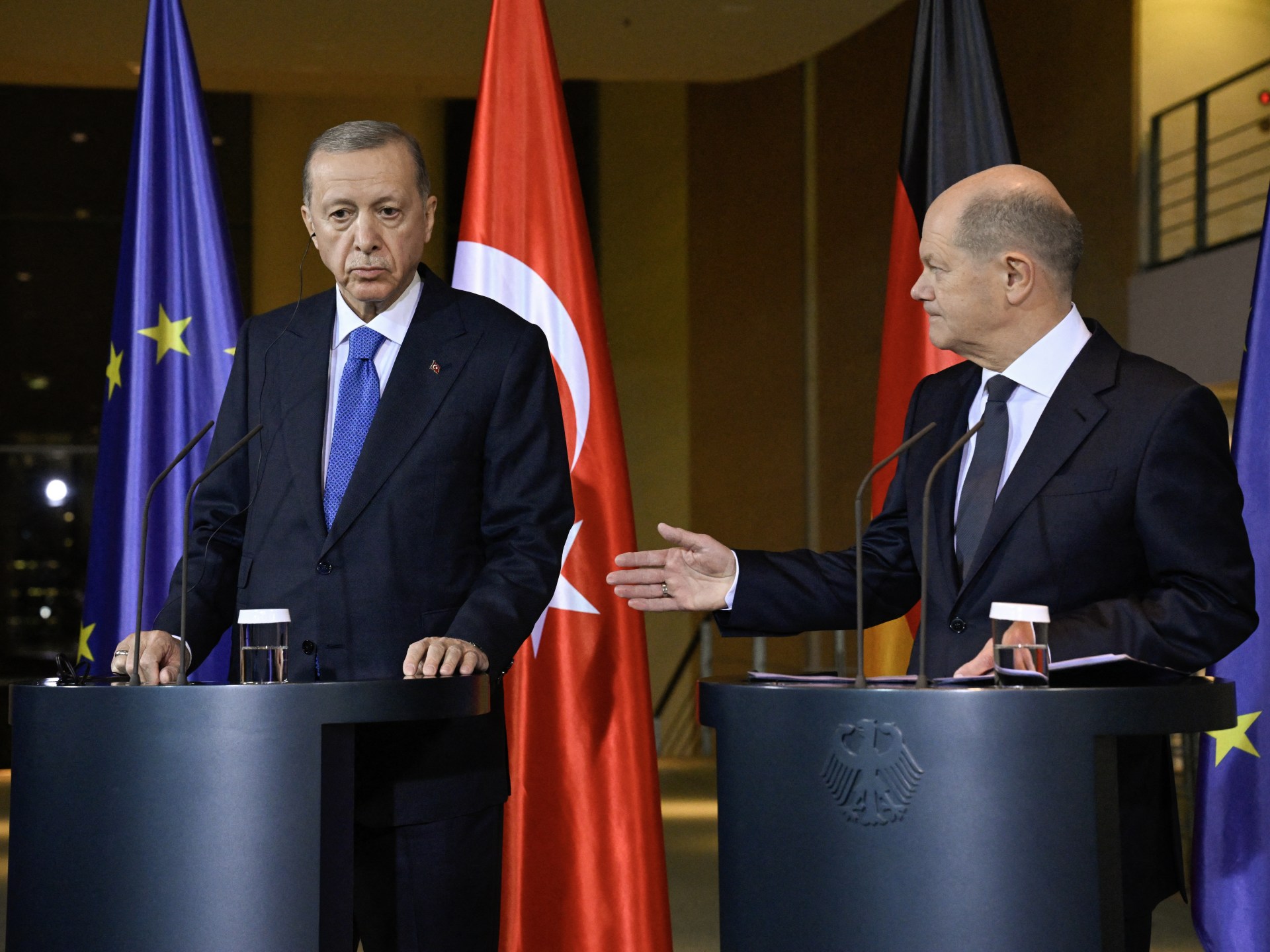Erdogan's Tense Visit to Germany Deepens Divisions over Gaza War