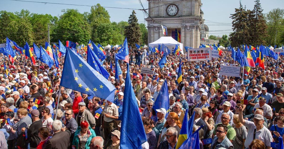Moldova's Massive Pro-EU Rallies Fuel Push for Membership Amid Russia Fears.
