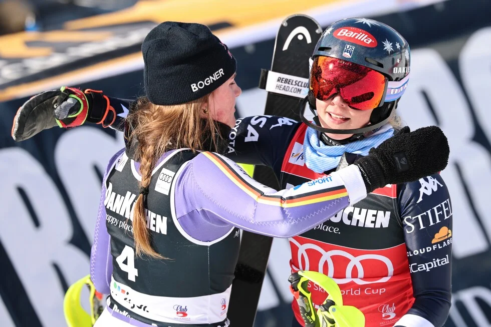 Shiffrin clinches slalom win as overall title remains up for grabs
