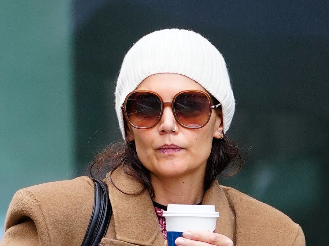 "Get Katie Holmes' Signature Winter Look for Less with The Frankie Shop Camel Coat"
