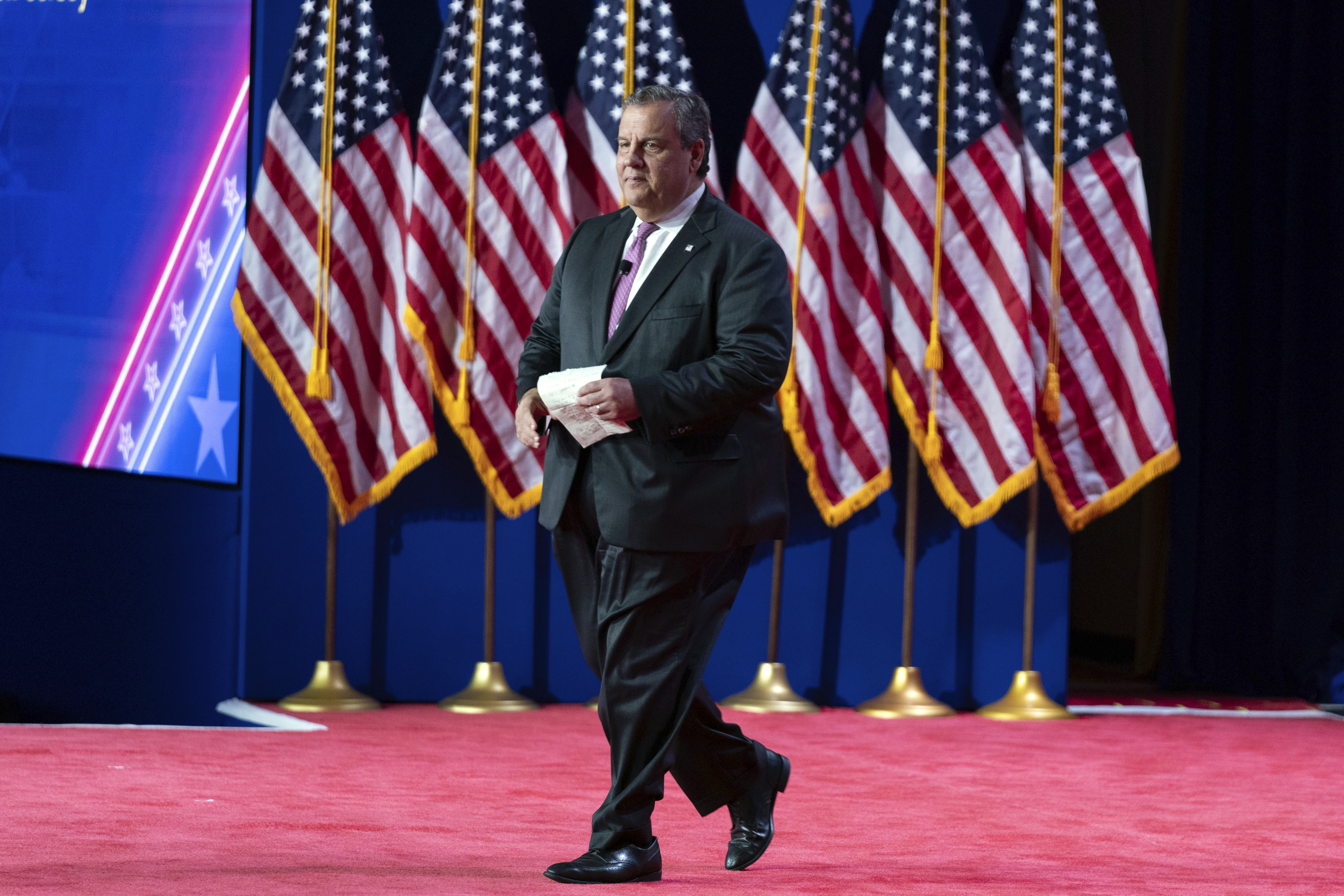 Chris Christie faces backlash for anti-Trump message at religious conservative conference.